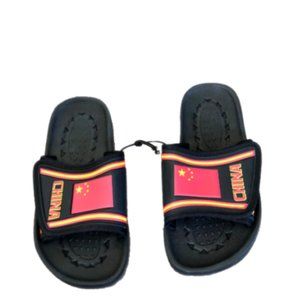 NWT Team China Flag Sports Men's Flip Flop Slides Sandals